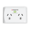 Dual Socket Surge Protector - White